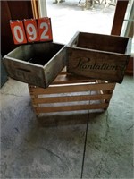 antique wood crates welchs plantation blueberries