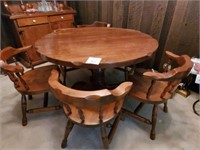 47" Round Dining Table with 6 Chairs