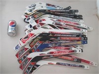 50 mini-bâtons de hockey avec logo, avant/gardien