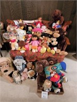 Large Group of Stuffed Toys