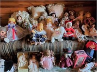 Sofa and Contents - Dolls, Stuffed Toys