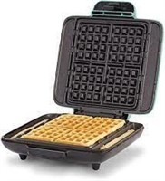 " As Is" DASH No Mess Waffle Iron Maker,