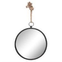 Stonebriar Round Metal Mirror for Wall with