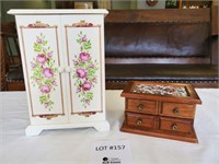 2 Jewelry Boxes with Contents