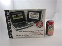 Lecteur DVD portatif a écran double Centrios