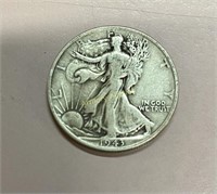 1943 S SILVER WALKING LIBERTY HALF DOLLAR