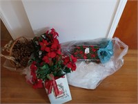 christmas pine cones, floral and misc