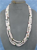 Vintage SW Multi Stone Beaded Heishi Necklace