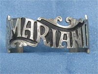 Sterling Silver Mariano Cuff Bracelet Hallmarked