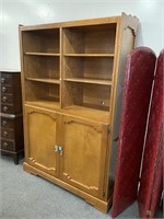 Large Southwest design oak cabinet