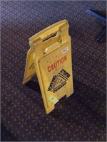 Caution Sign - Yellow folding