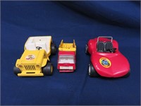Lot of 3 Vintage Tonka Cars Jeep, Truck and Buggy
