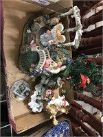 CHRISTMAS DECOR, MAY BE MISSING PIECES