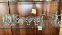 Contents of shelf glassware