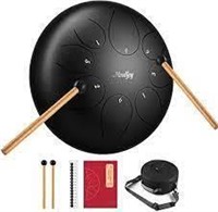 MOUKEY STEEL TONGUE DRUM, 8 NOTES, 10IN PAN DRUM