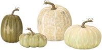 Set of 4 Melrose International Pumpkin.