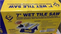 7” wet tile saw