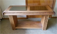 Console Table w/ Glass Inserts