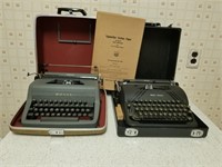 Retro Typewriters in Carrying Cases