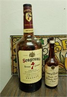 Seagrams 7 Whiskey Bottles