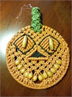 Crochet Halloween Pumpkin Decoration