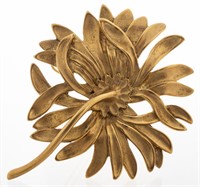 Angela Cummings 18K Yellow Gold Floral Brooch