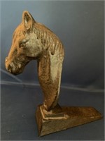 CAST IRON HORSE DOOR STOPPER