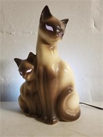 Khon Siamese Cats TV Lamp; tested & works....