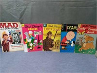 Vintage Lot of 5 Old comic books.