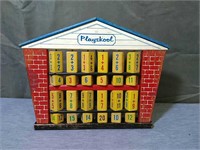 Vintage Wooden Playskool  mathematics game.