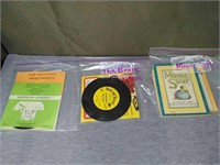 Vintage Vinyl and booklets.