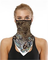 Leopard Print Breathable Ear Loop Face Cover Windp
