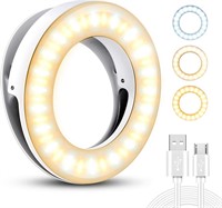 YBLNTEK Mini light ring for selfie with 3 lighting