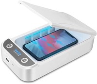 Cell phone sterilizer with UV light and USB charge