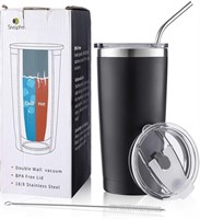 Sivaphe Stainless steel travel cups with 2 splash-