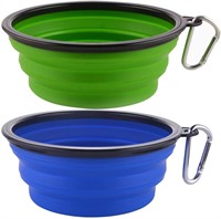 Set of 2 foldable bowls for dogs - 963.9 g - With