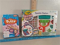 New kids craft items - fluffy putty and Crayola