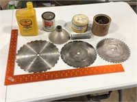 Circular saw blades and other hardware