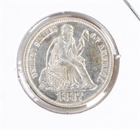 Coin 1887-S Liberty Seated Dime