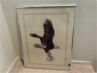 L - Framed Eagle Art Print