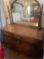L - Beautiful Antique Mirrored Dresser