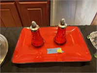 L - Red Kitchen Accessories 3pc