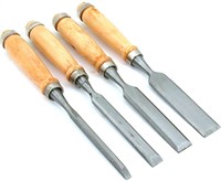 4 Wood Carving Chisels Woodworking Hobby Tools