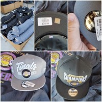 NBA Los Angeles Lakers Hats Black and Grey New Era