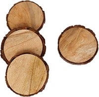 4 Pack Wooden Coasters