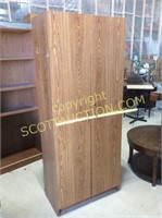 Presswood storage cabinet, 6’ tall, 36” wide,