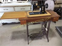 Omega vintage tredle sewing machine, electric