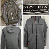 New LOT Matrix Hoodie Size L and P2 Backpack