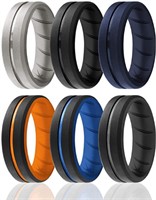 Breathable Mens Silicone Rubber Wedding Rings