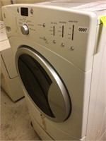 GE Front Load Washer on Pedestal